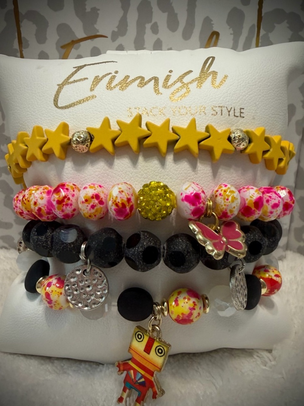 New ERIMISH Bracelets - 4 Pc - Multi - Custom Regular, Kids or Extended Size